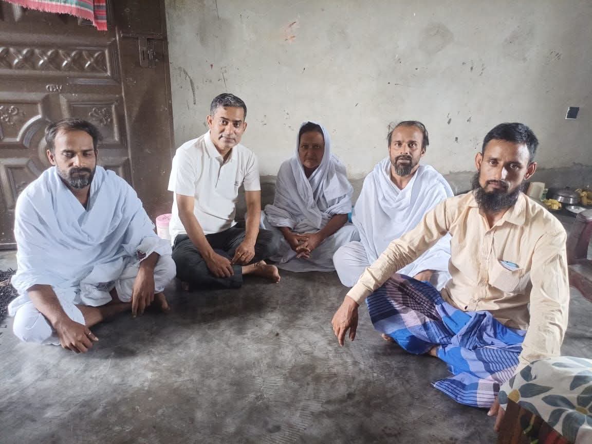 পিনু পলাশ ও সবুজের বাবার মৃত্যুতে কাউন্সিলর পদপ্রার্থী তাইজুল ইসলাম মিল্টনের শোক প্রকাশ