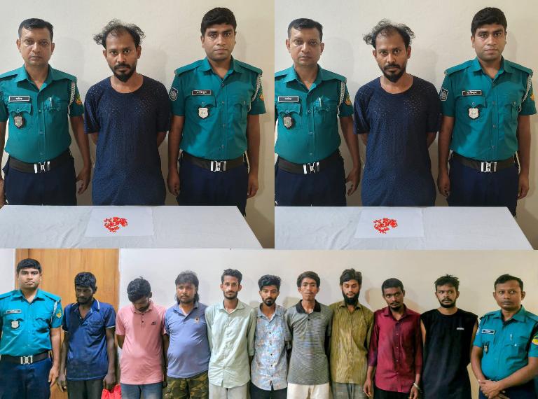 ‎টঙ্গী পশ্চিম থানার অভিযানে অস্ত্র-ইয়াবাসহ ১৬ জন গ্রেপ্তার