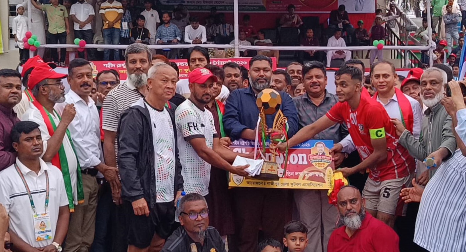 গাজীপুরে শহীদ জিয়া গোল্ডকাপ ফুটবল টুর্নামেন্ট: টাইব্রেকারে বিকেএসপির শিরোপা জয়