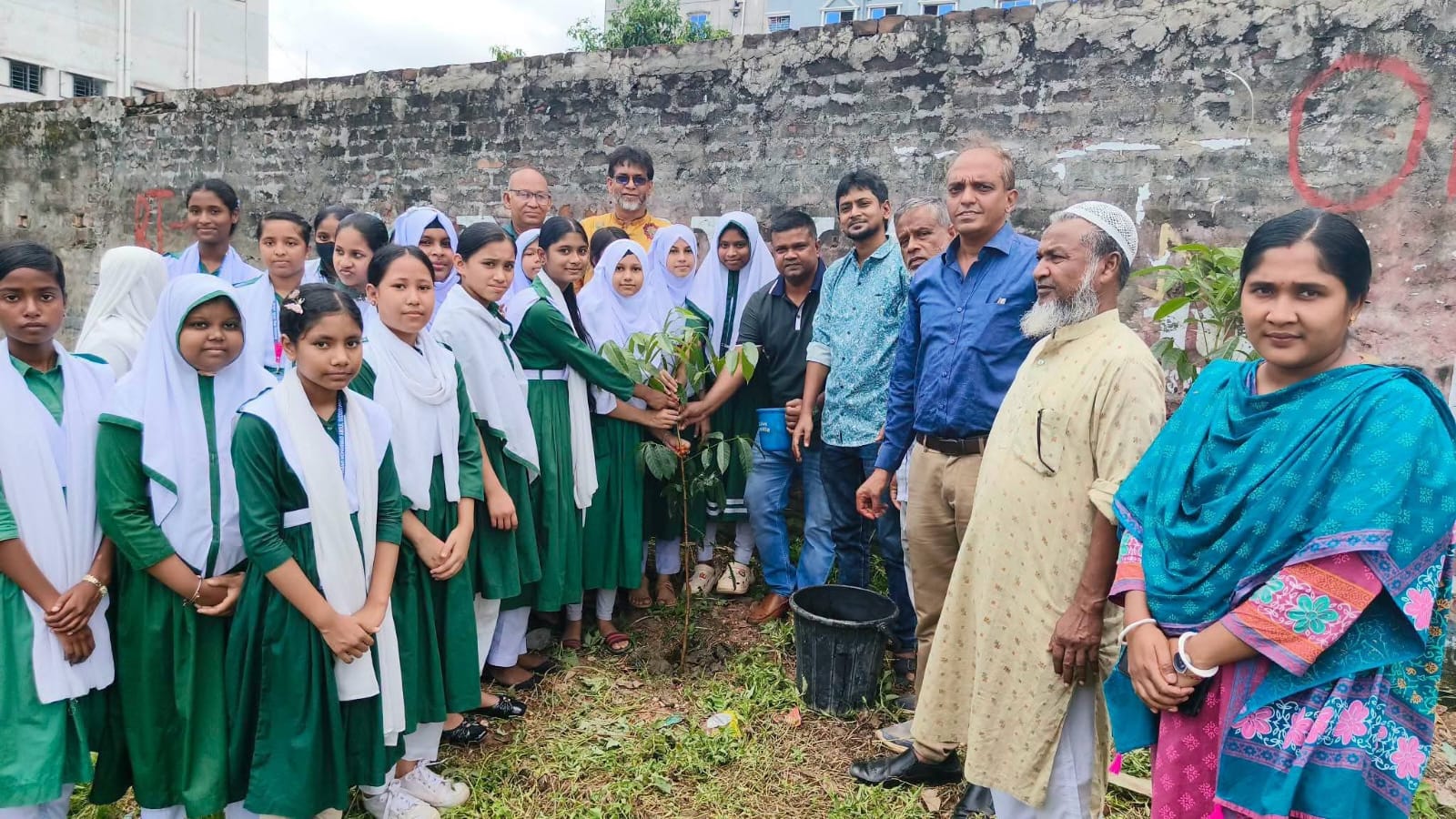 কোনাবাড়িতে এম এ কুদ্দুছ উচ্চ বিদ্যালয়ে বৃক্ষ রোপন উদ্বোধন