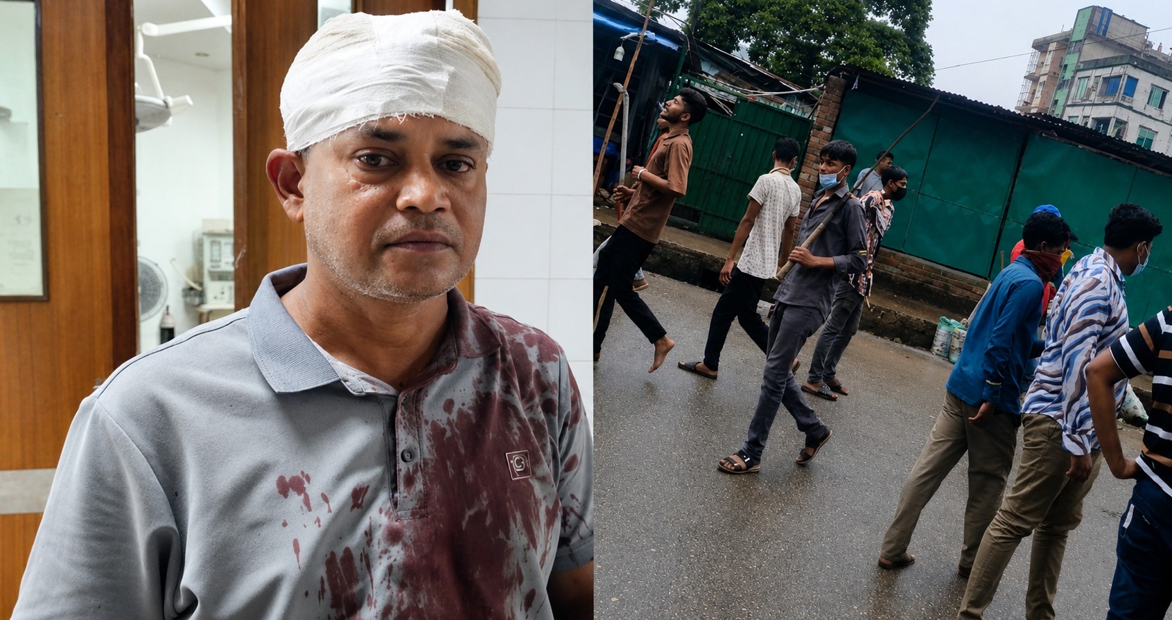 গাজীপুরে ঝুট ব্যবসার নিয়ন্ত্রণ নিয়ে সাংবাদিককে রামদা দিয়ে কুপিয়ে জখমের অভিযোগ