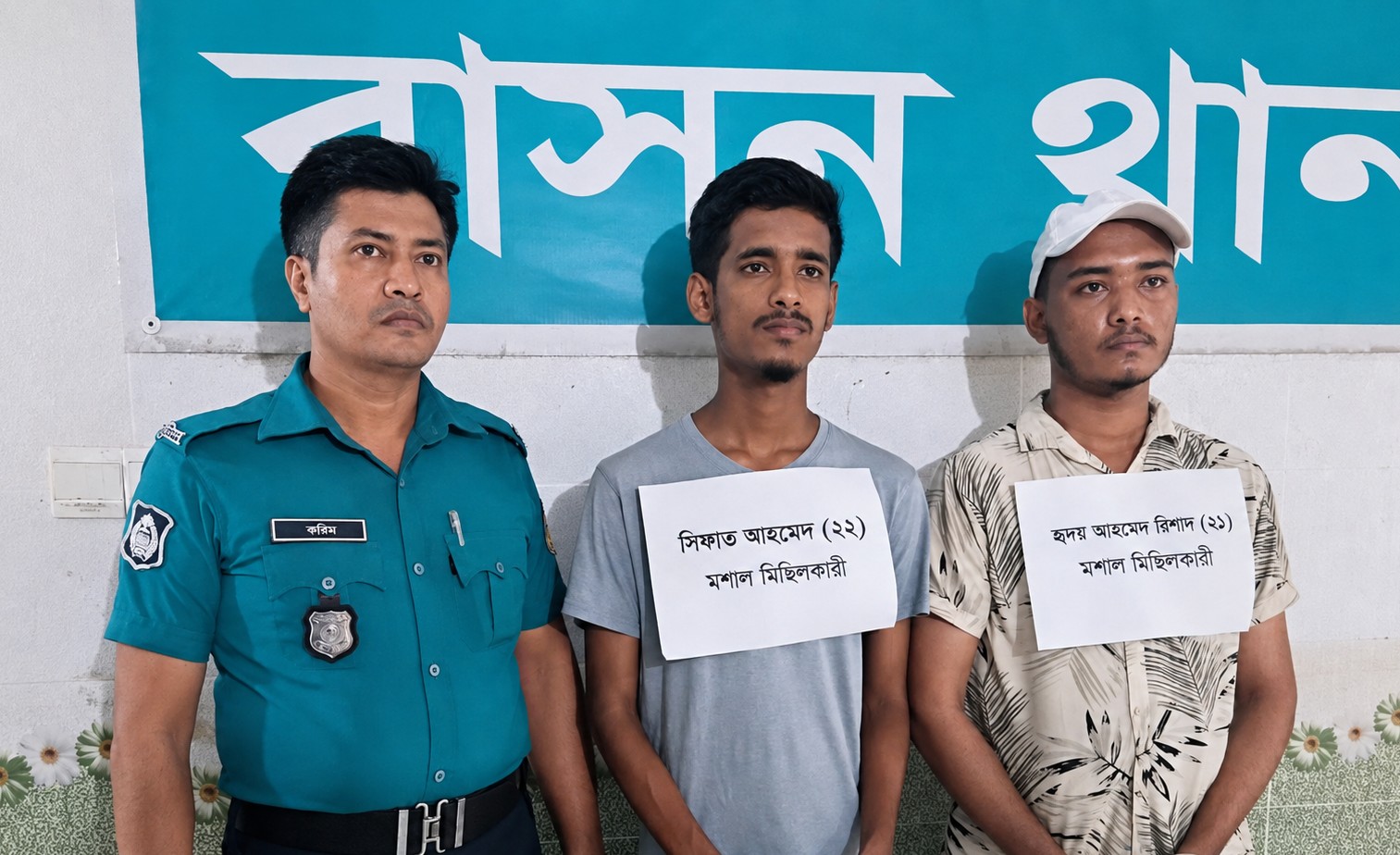 বাসনে নিষিদ্ধ সংগঠনের মশাল মিছিল, দুই ছাত্রলীগ কর্মী গ্রেপ্তার
