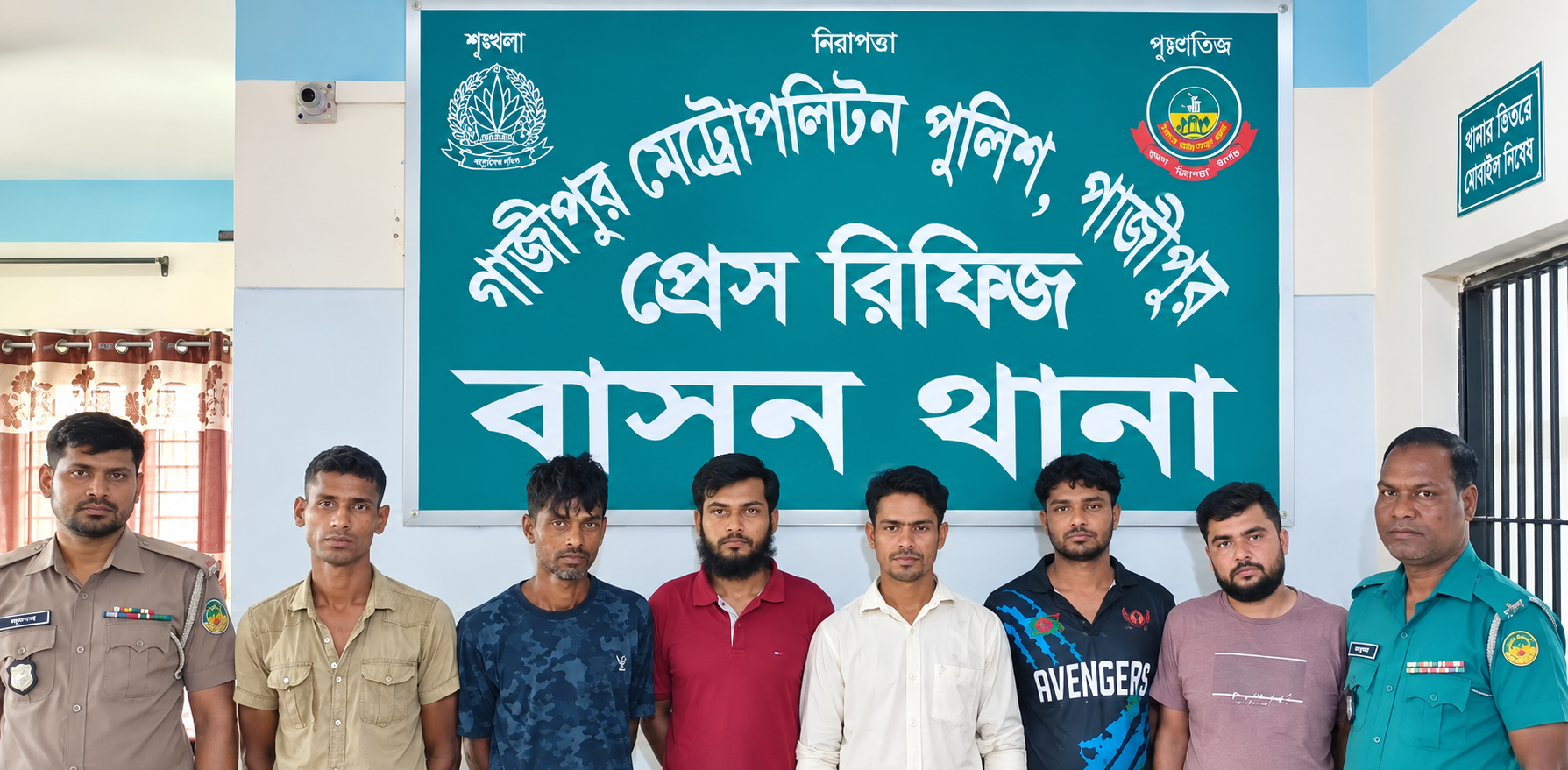 বাসনে পুলিশের বিশেষ অভিযানে বিভিন্ন মামলায় ৬ জন গ্রেপ্তার