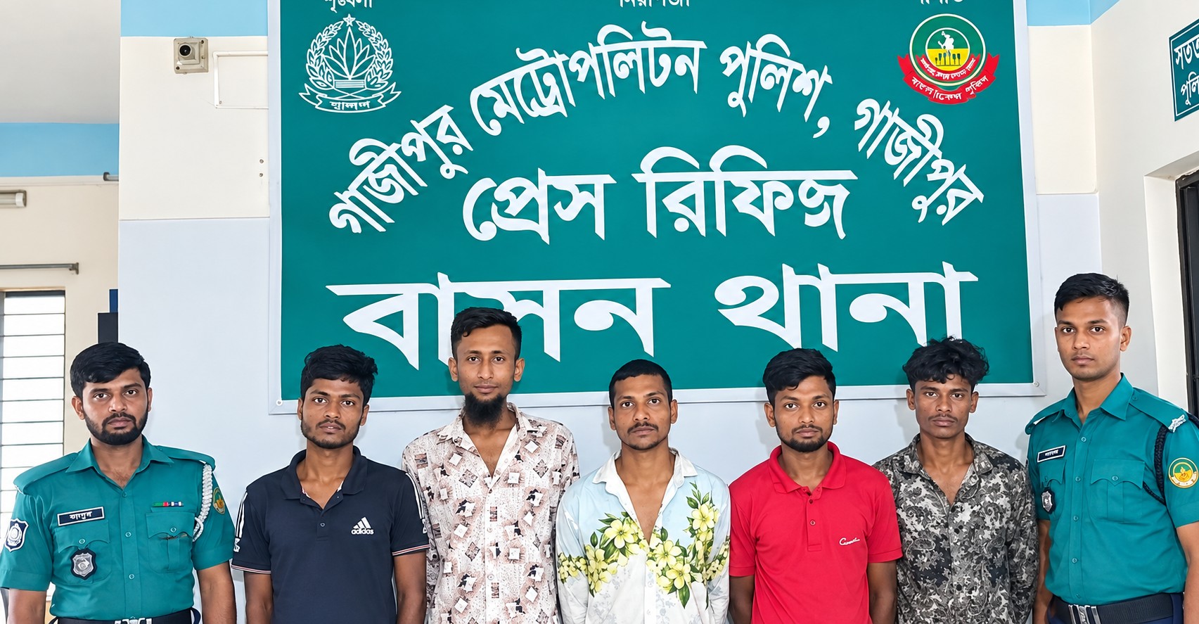 বাসনে বিশেষ অভিযানে ৮ জন গ্রেপ্তার